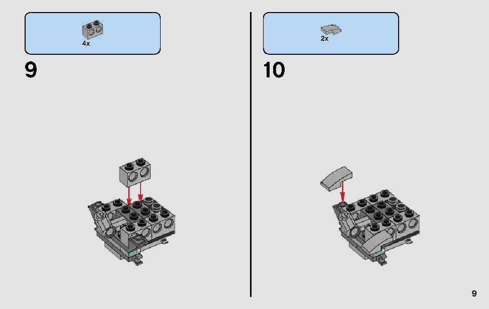 General Grievous' Combat Speeder 75199 LEGO information LEGO instructions 9 page