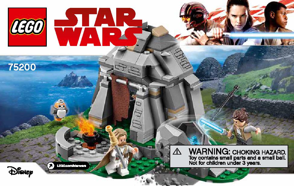 Ahch-To Island Training 75200 LEGO information LEGO instructions 1 page