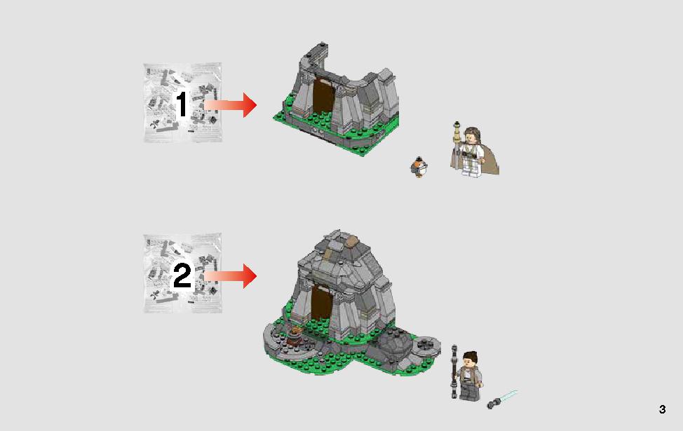 Ahch-To Island Training 75200 LEGO information LEGO instructions 3 page