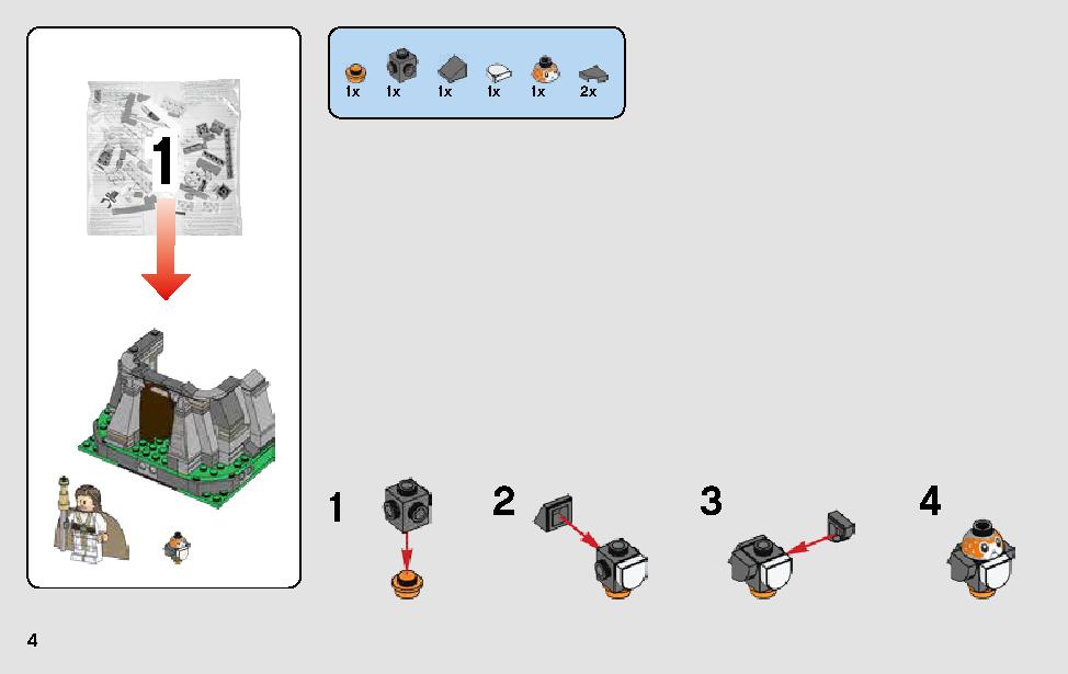Ahch-To Island Training 75200 LEGO information LEGO instructions 4 page