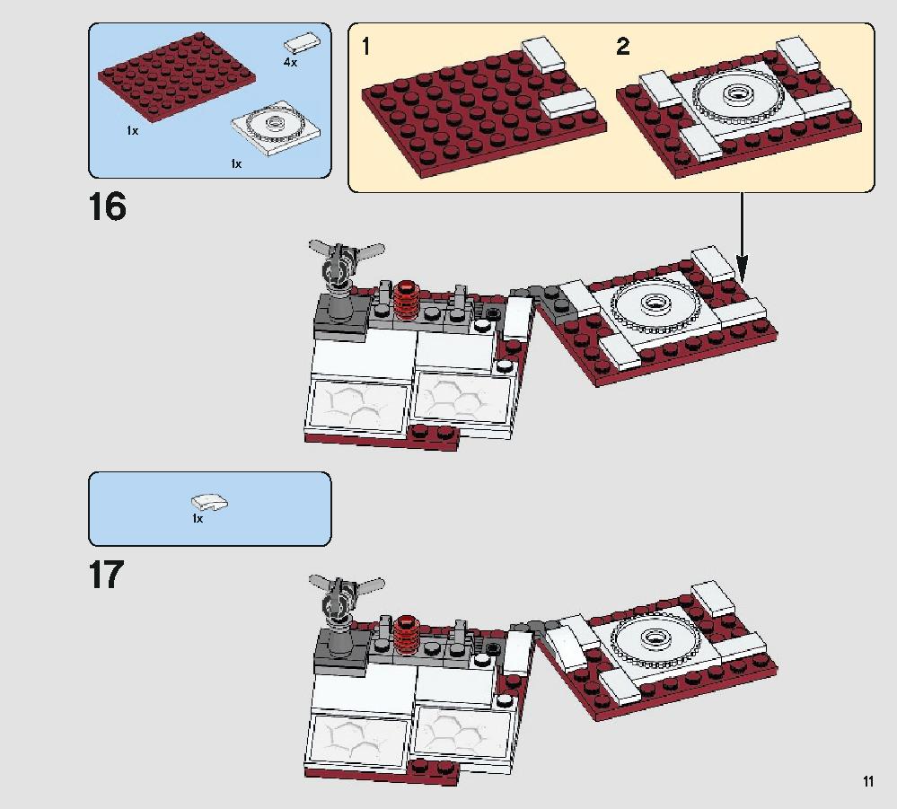 Defense of Crait 75202 LEGO information LEGO instructions 11 page