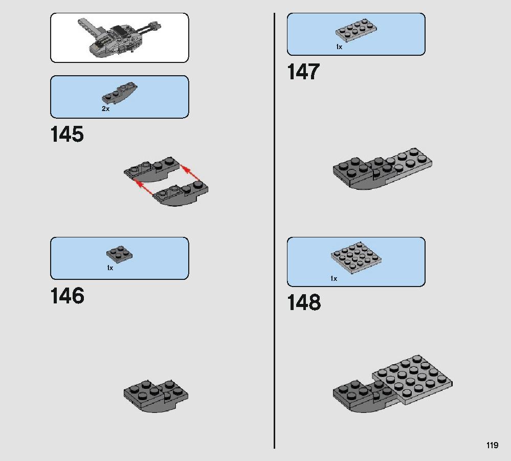 Defense of Crait 75202 レゴの商品情報 レゴの説明書・組立方法 119 page