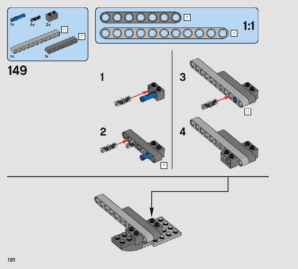 Defense of Crait 75202 レゴの商品情報 レゴの説明書・組立方法 120 page