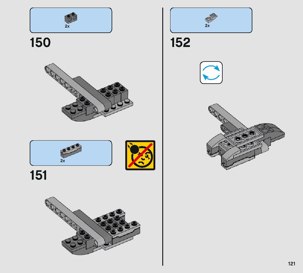 Defense of Crait 75202 レゴの商品情報 レゴの説明書・組立方法 121 page