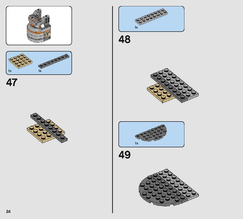 Defense of Crait 75202 レゴの商品情報 レゴの説明書・組立方法 24 page