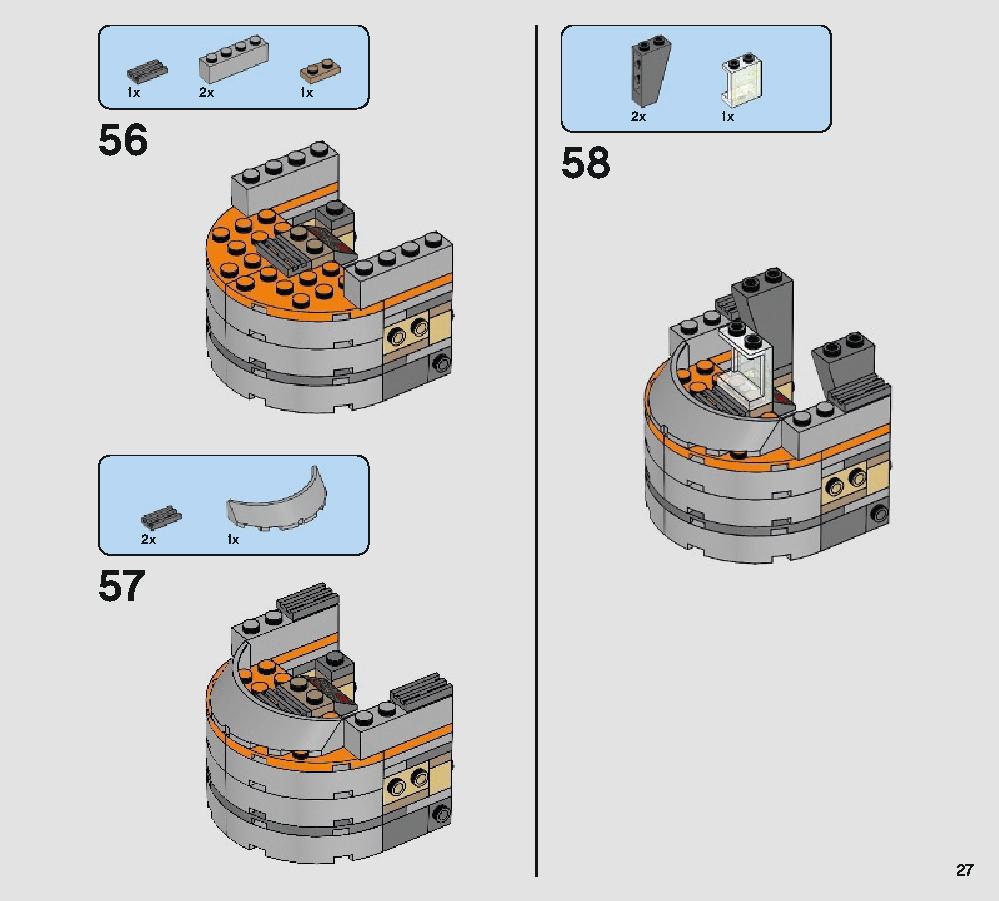 Defense of Crait 75202 レゴの商品情報 レゴの説明書・組立方法 27 page