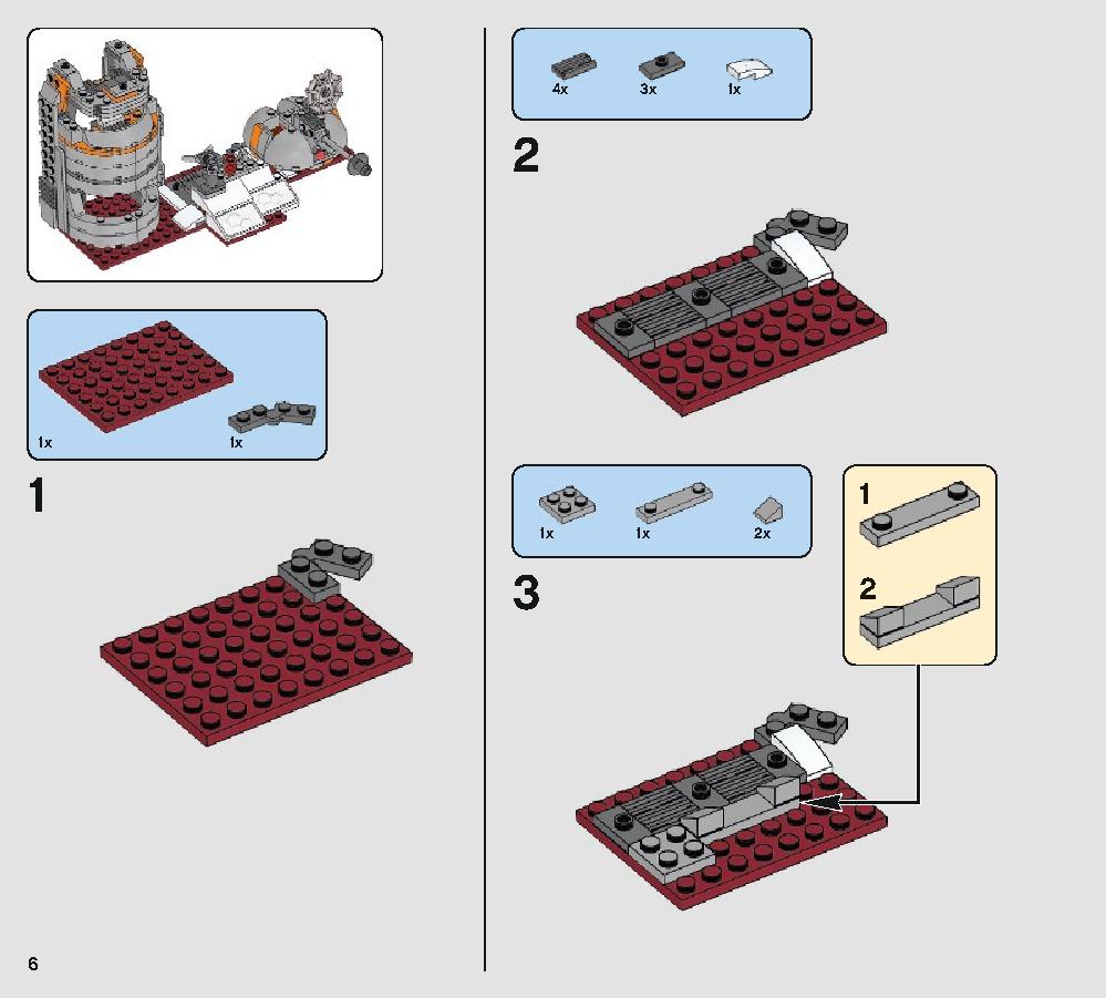 Defense of Crait 75202 レゴの商品情報 レゴの説明書・組立方法 6 page