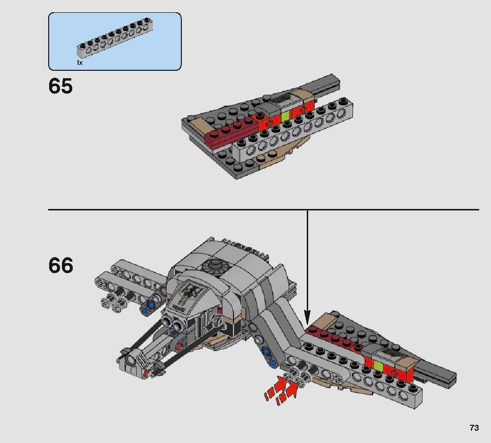 Defense of Crait 75202 LEGO information LEGO instructions 73 page