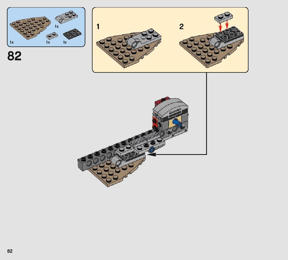 Defense of Crait 75202 レゴの商品情報 レゴの説明書・組立方法 82 page