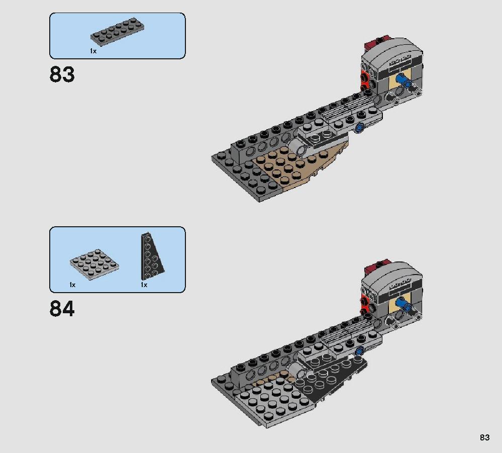 Defense of Crait 75202 レゴの商品情報 レゴの説明書・組立方法 83 page