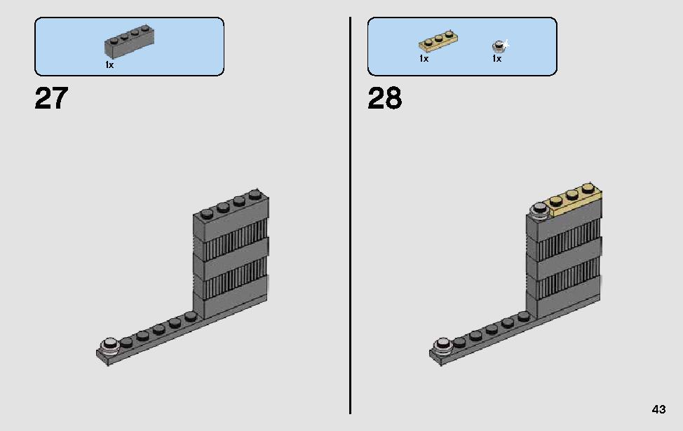 Mos Eisley Cantina 75205 LEGO information LEGO instructions 43 page