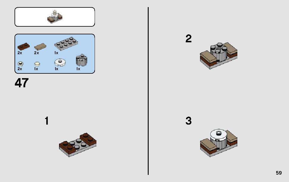 Mos Eisley Cantina 75205 LEGO information LEGO instructions 59 page