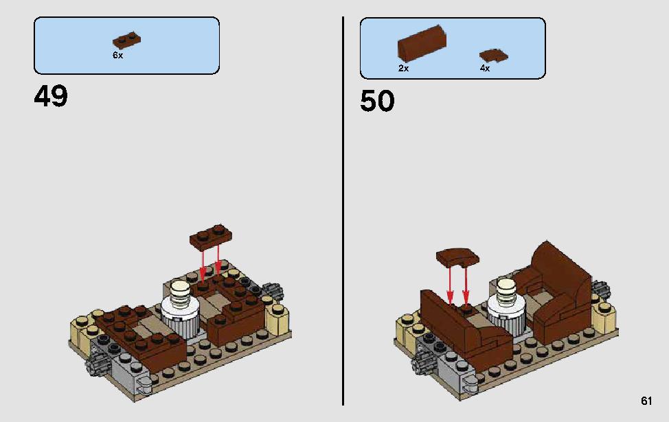 Mos Eisley Cantina 75205 LEGO information LEGO instructions 61 page