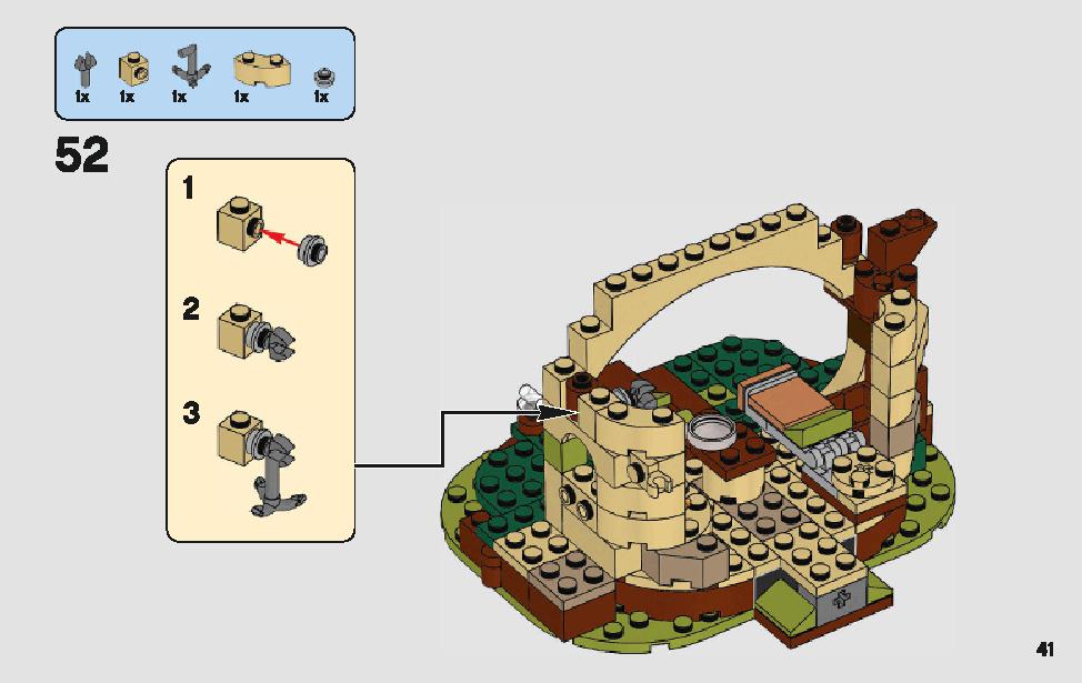 ヨーダの小屋 75208 レゴの商品情報 レゴの説明書・組立方法 41 page