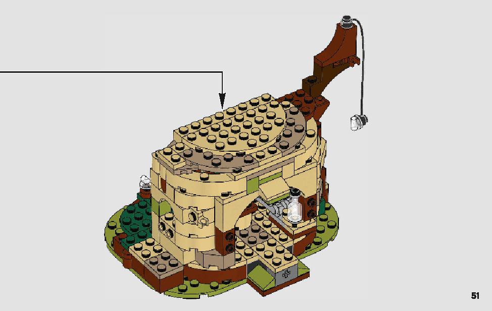 ヨーダの小屋 75208 レゴの商品情報 レゴの説明書・組立方法 51 page