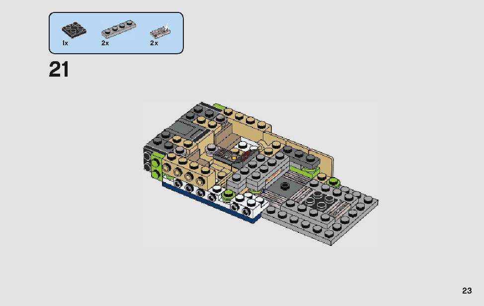 스타워즈 한솔로의 랜드스피더™ 75209 레고 세트 제품정보 레고 조립설명서 23 page