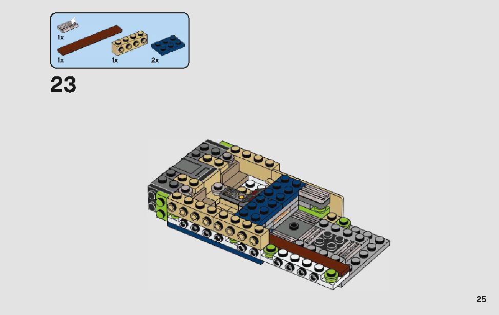 스타워즈 한솔로의 랜드스피더™ 75209 레고 세트 제품정보 레고 조립설명서 25 page