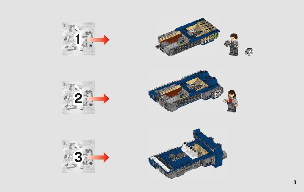 Han Solo's Landspeeder 75209 LEGO information LEGO instructions 3 page