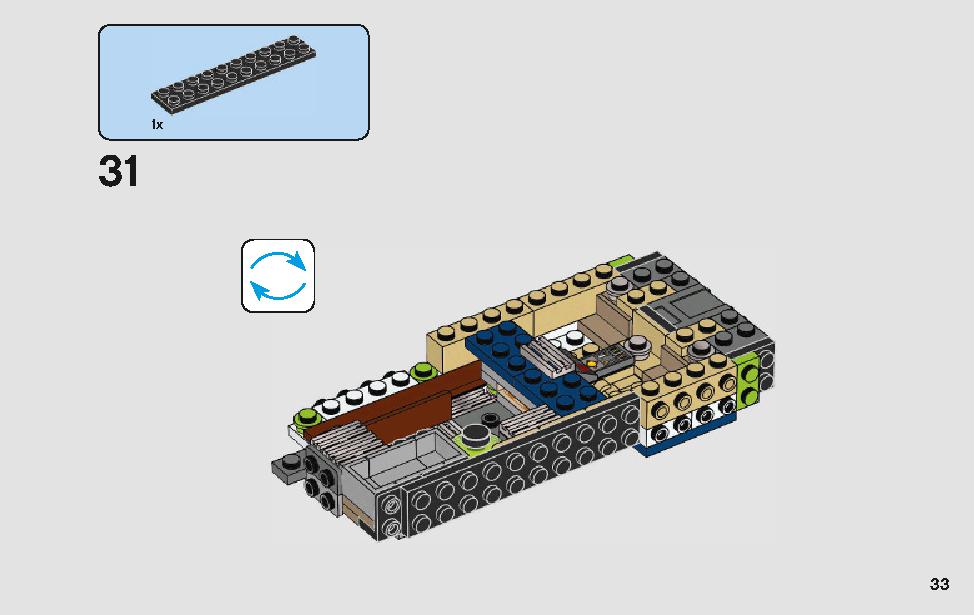 스타워즈 한솔로의 랜드스피더™ 75209 레고 세트 제품정보 레고 조립설명서 33 page