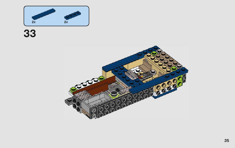 ハンのランドスピーダー 75209 レゴの商品情報 レゴの説明書・組立方法 35 page