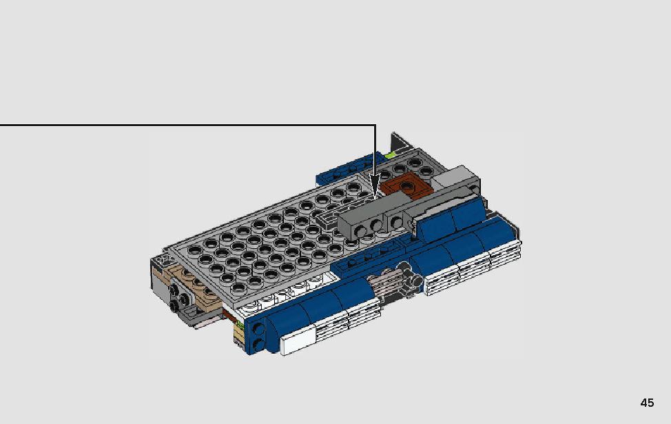 스타워즈 한솔로의 랜드스피더™ 75209 레고 세트 제품정보 레고 조립설명서 45 page
