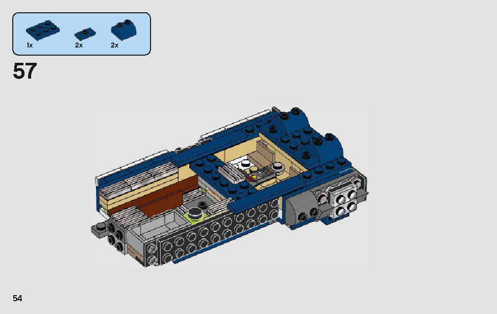 스타워즈 한솔로의 랜드스피더™ 75209 레고 세트 제품정보 레고 조립설명서 54 page