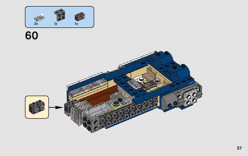 ハンのランドスピーダー 75209 レゴの商品情報 レゴの説明書・組立方法 57 page