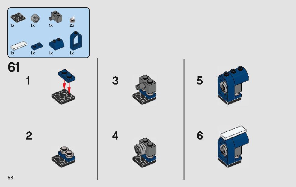 Han Solo's Landspeeder 75209 LEGO information LEGO instructions 58 page