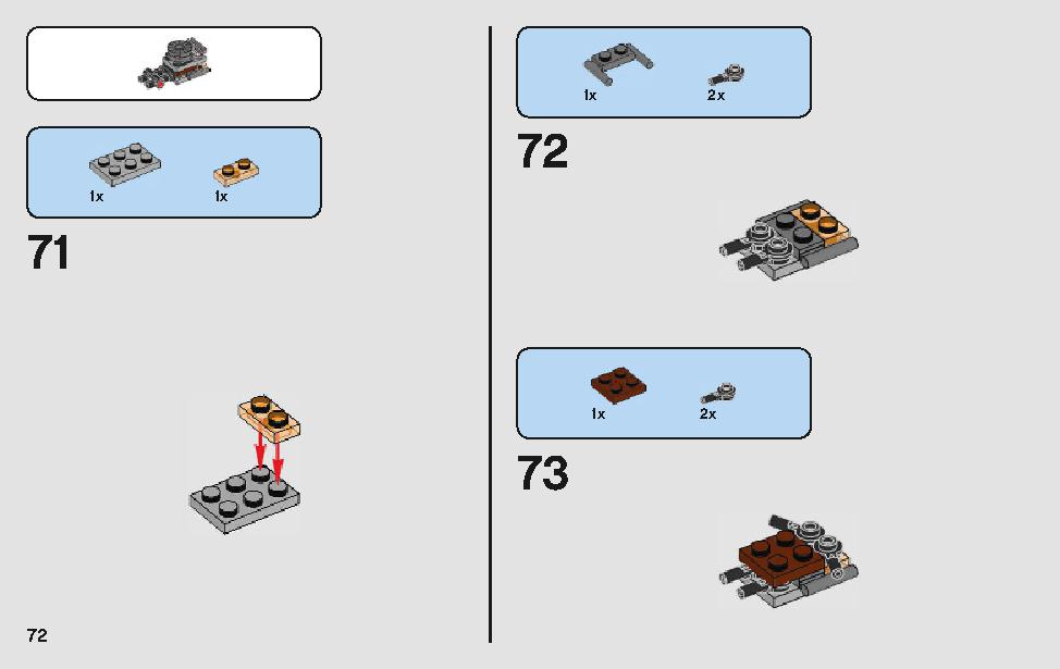 ハンのランドスピーダー 75209 レゴの商品情報 レゴの説明書・組立方法 72 page