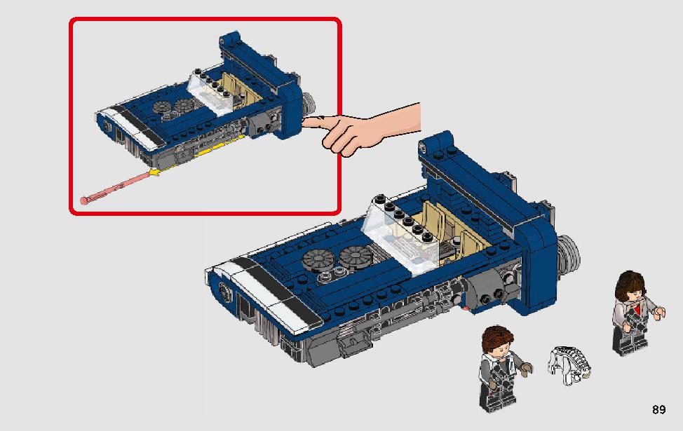 Han Solo's Landspeeder 75209 LEGO information LEGO instructions 89 page