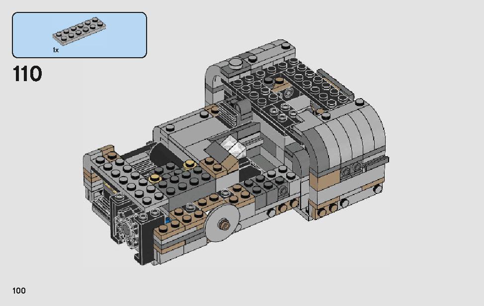 モロックのランドスピーダー 75210 レゴの商品情報 レゴの説明書・組立方法 100 page