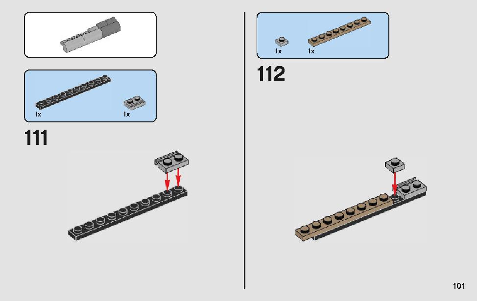 モロックのランドスピーダー 75210 レゴの商品情報 レゴの説明書・組立方法 101 page