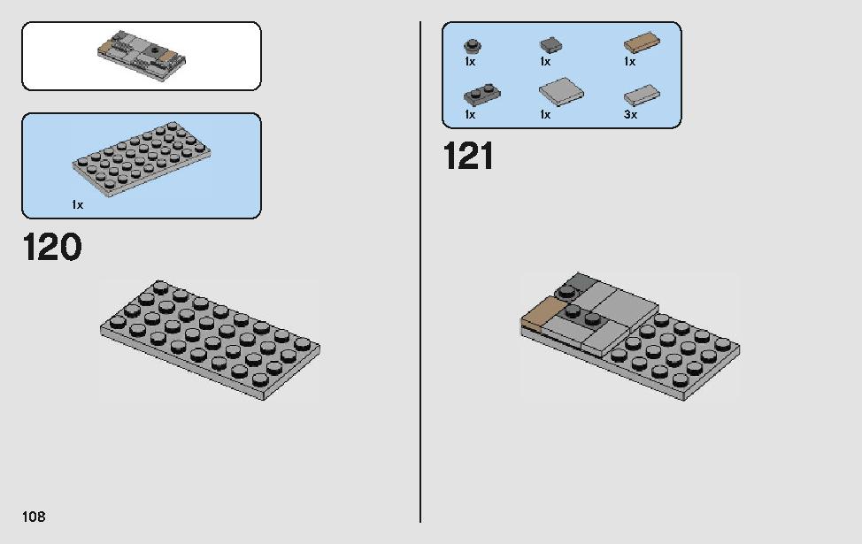 モロックのランドスピーダー 75210 レゴの商品情報 レゴの説明書・組立方法 108 page