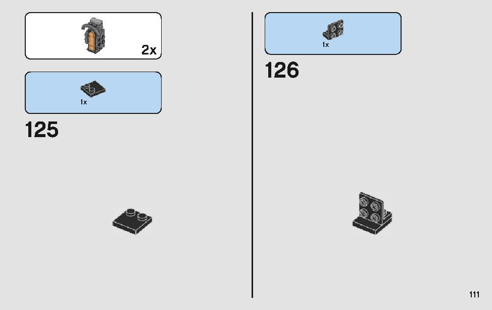 モロックのランドスピーダー 75210 レゴの商品情報 レゴの説明書・組立方法 111 page