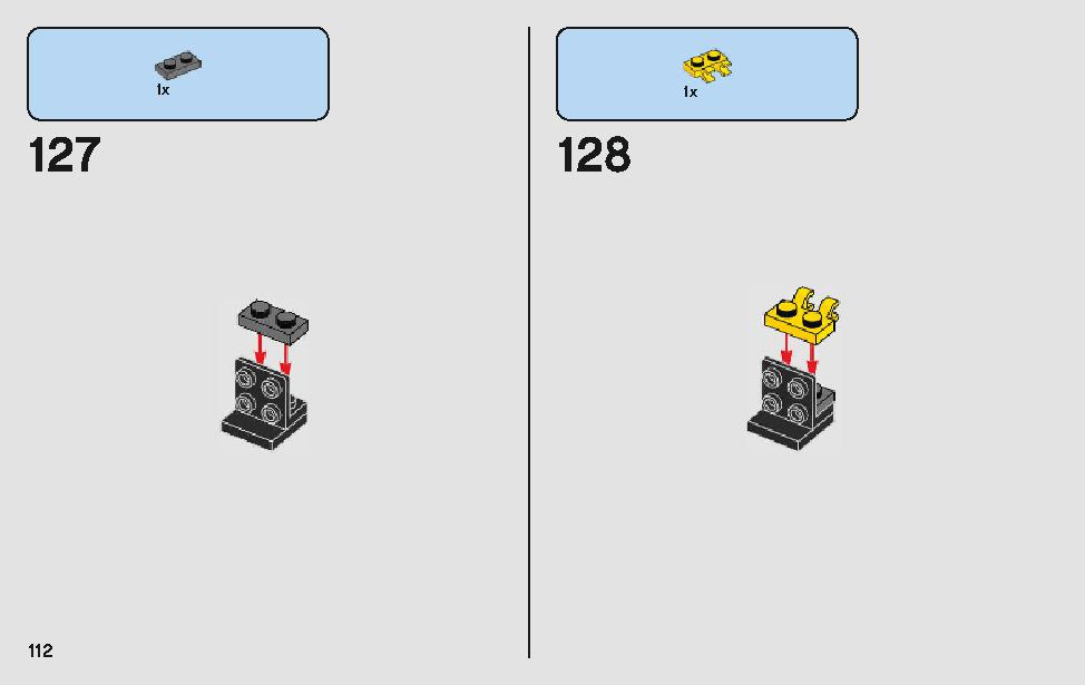 モロックのランドスピーダー 75210 レゴの商品情報 レゴの説明書・組立方法 112 page