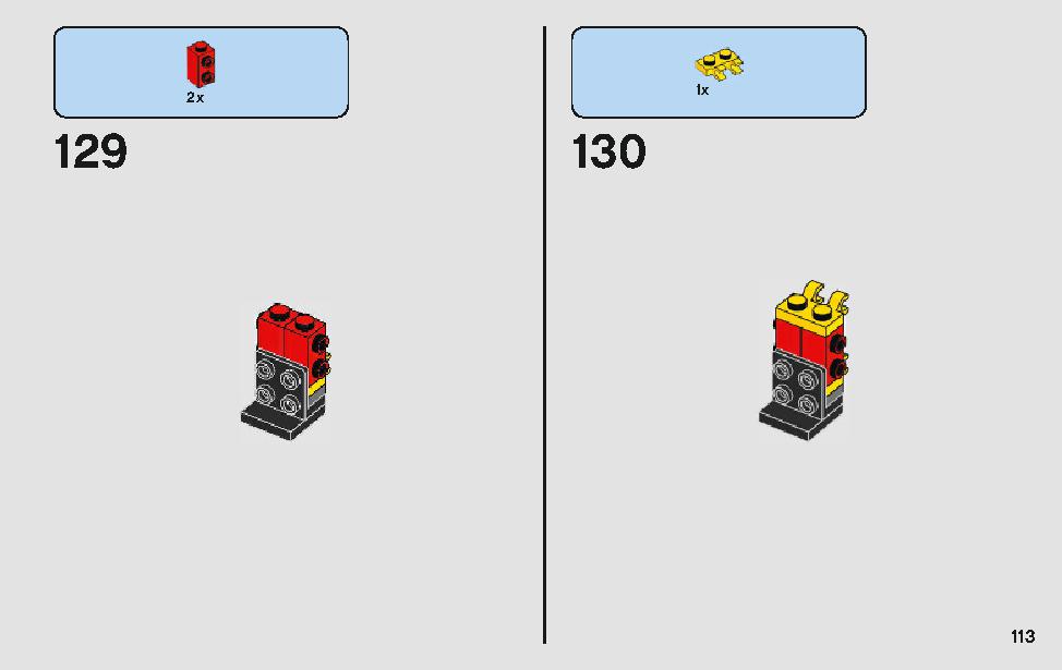 モロックのランドスピーダー 75210 レゴの商品情報 レゴの説明書・組立方法 113 page