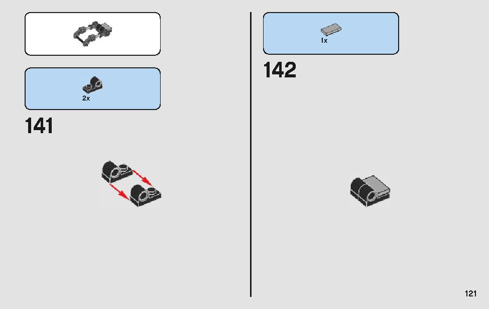 モロックのランドスピーダー 75210 レゴの商品情報 レゴの説明書・組立方法 121 page