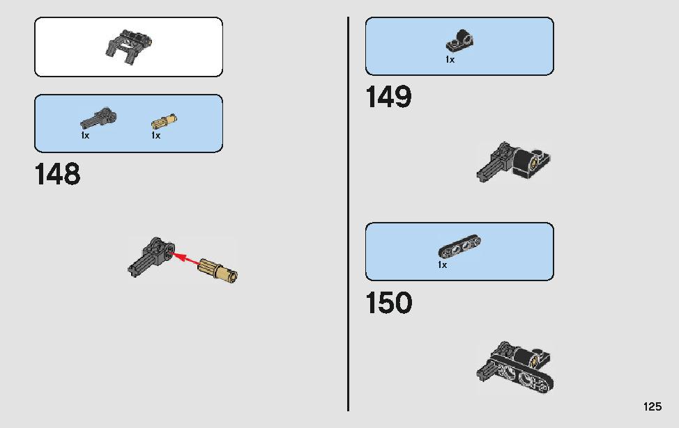 モロックのランドスピーダー 75210 レゴの商品情報 レゴの説明書・組立方法 125 page