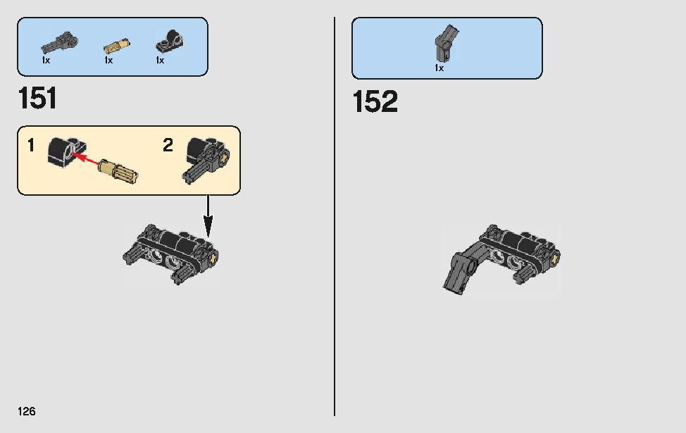 モロックのランドスピーダー 75210 レゴの商品情報 レゴの説明書・組立方法 126 page