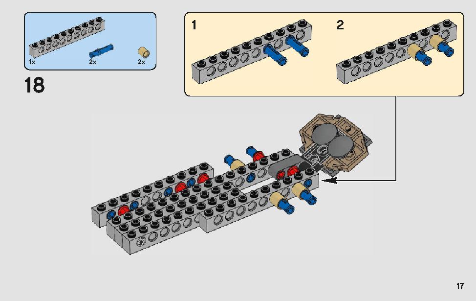 モロックのランドスピーダー 75210 レゴの商品情報 レゴの説明書・組立方法 17 page