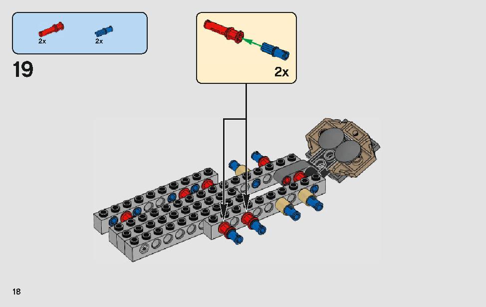 モロックのランドスピーダー 75210 レゴの商品情報 レゴの説明書・組立方法 18 page