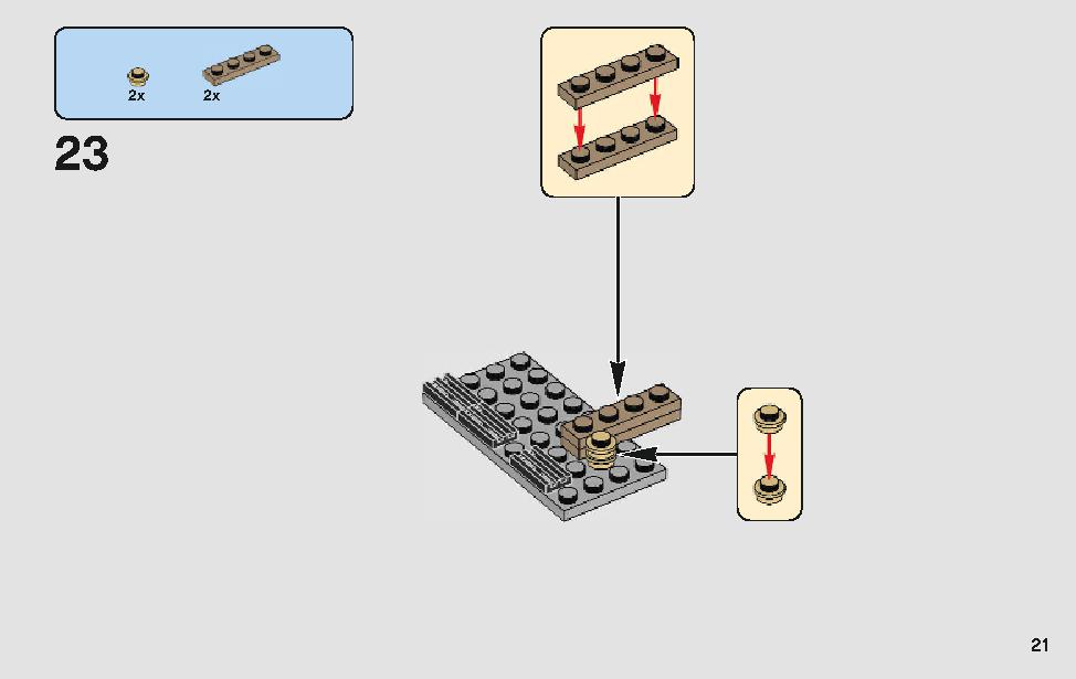 モロックのランドスピーダー 75210 レゴの商品情報 レゴの説明書・組立方法 21 page