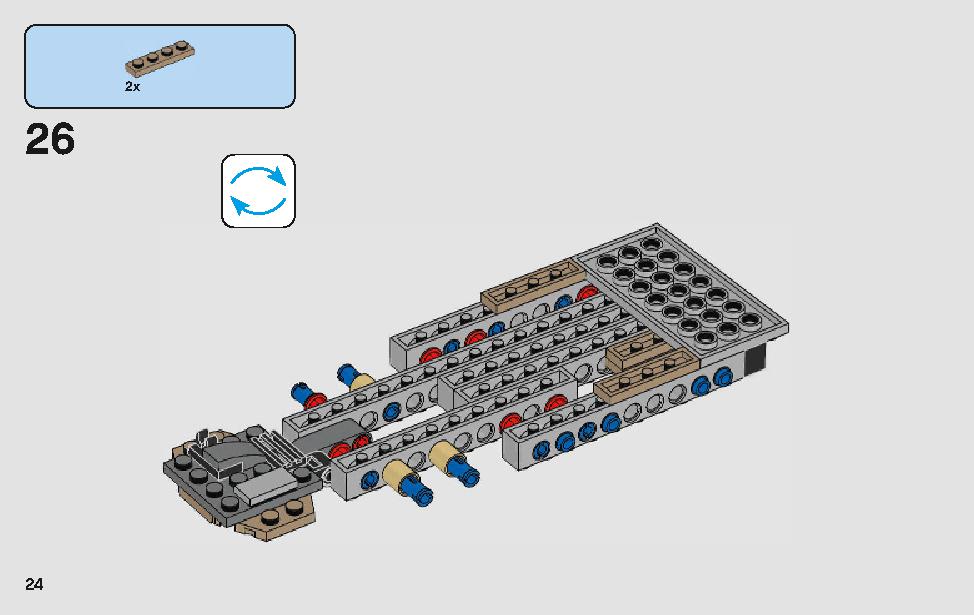 モロックのランドスピーダー 75210 レゴの商品情報 レゴの説明書・組立方法 24 page