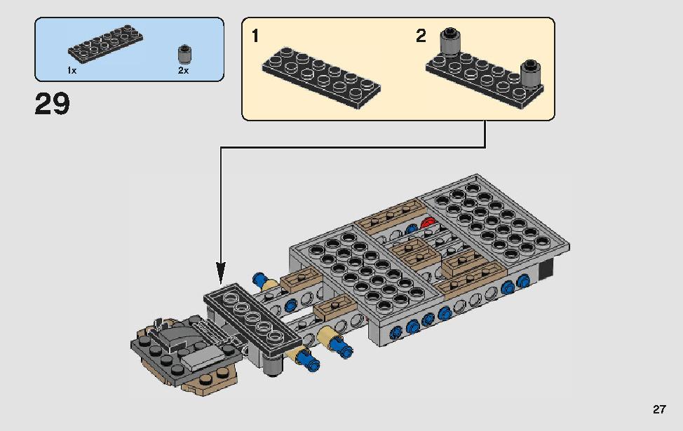 モロックのランドスピーダー 75210 レゴの商品情報 レゴの説明書・組立方法 27 page