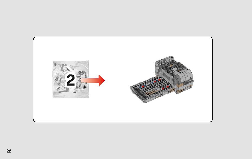 モロックのランドスピーダー 75210 レゴの商品情報 レゴの説明書・組立方法 28 page