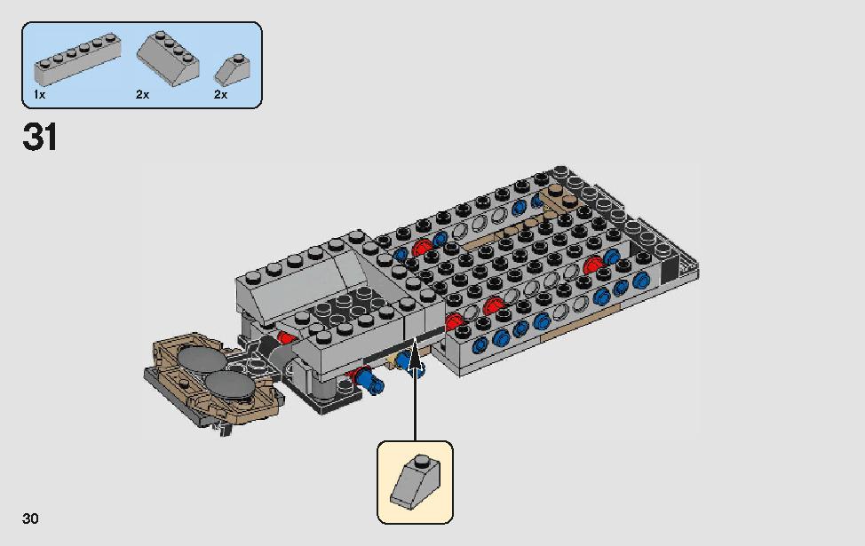 モロックのランドスピーダー 75210 レゴの商品情報 レゴの説明書・組立方法 30 page