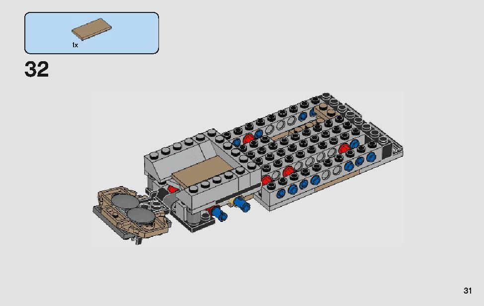 モロックのランドスピーダー 75210 レゴの商品情報 レゴの説明書・組立方法 31 page