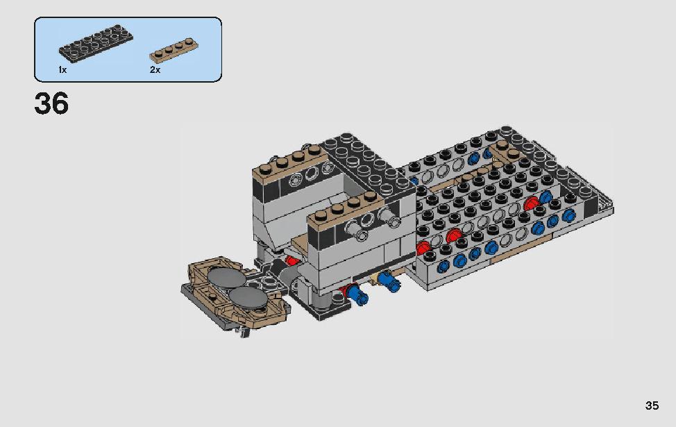 モロックのランドスピーダー 75210 レゴの商品情報 レゴの説明書・組立方法 35 page
