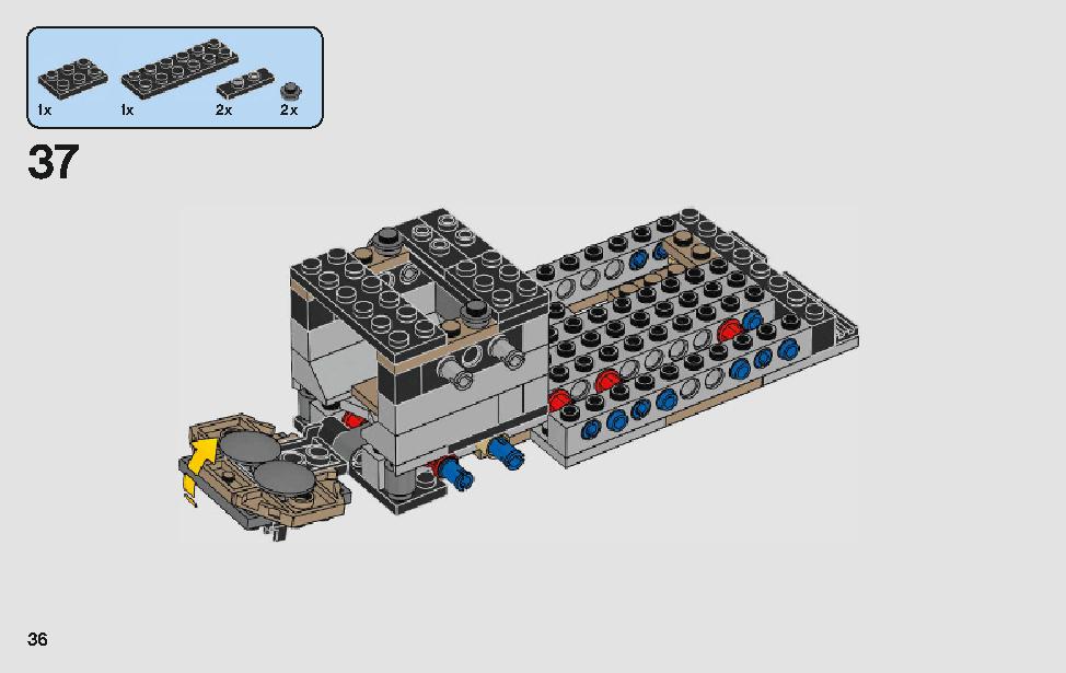 モロックのランドスピーダー 75210 レゴの商品情報 レゴの説明書・組立方法 36 page
