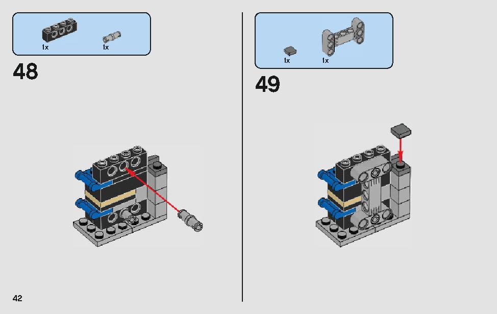 モロックのランドスピーダー 75210 レゴの商品情報 レゴの説明書・組立方法 42 page